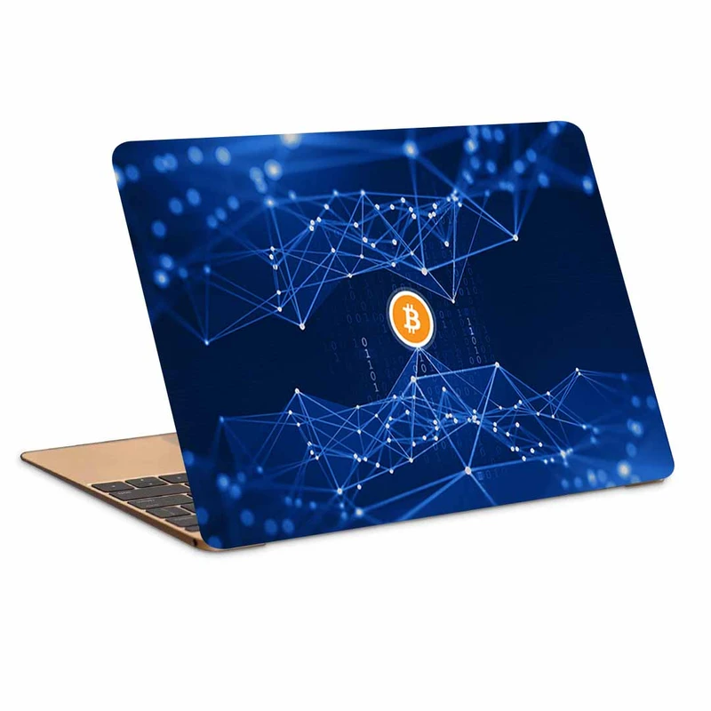 استیکر لپ تاپ طرح bitcoinکد p-1127مناسب برای لپ تاپ 15.6 اینچ