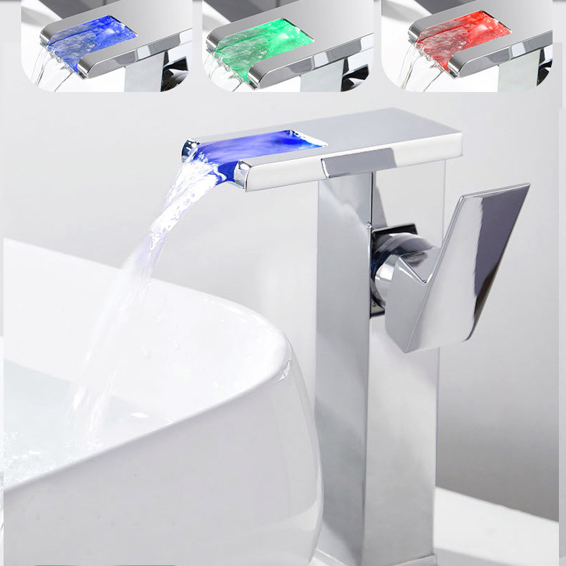شیر روشویی مدل لوکس LED-03