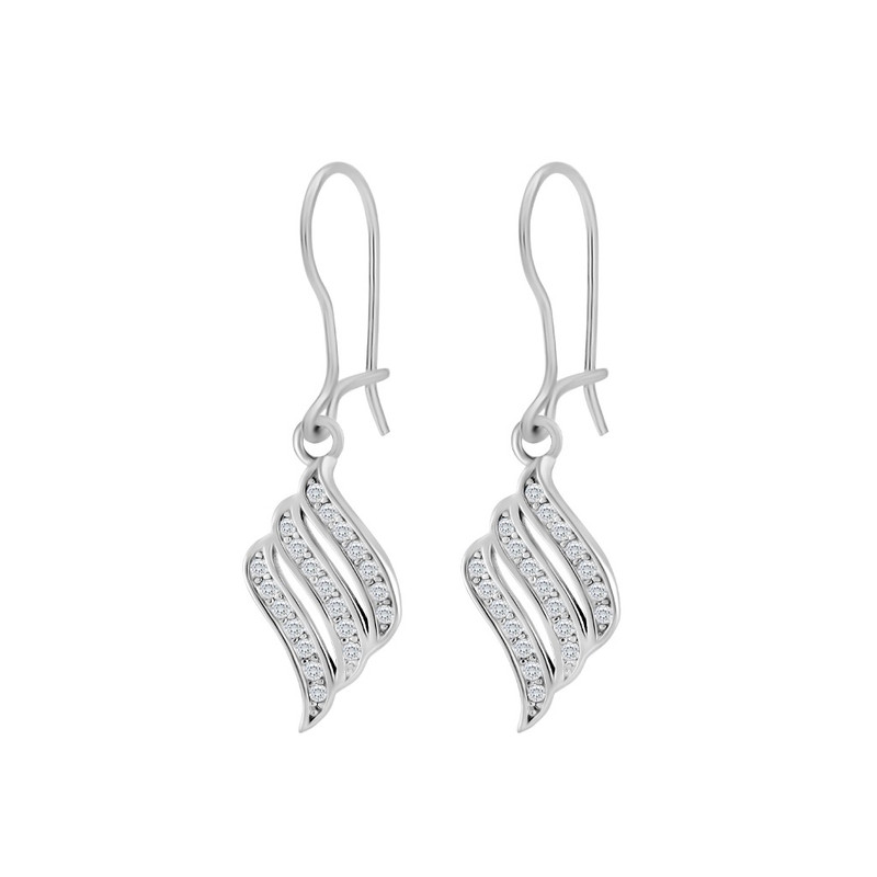 گوشواره نقره عصایی زنانه اقلیمه مدل EN1925