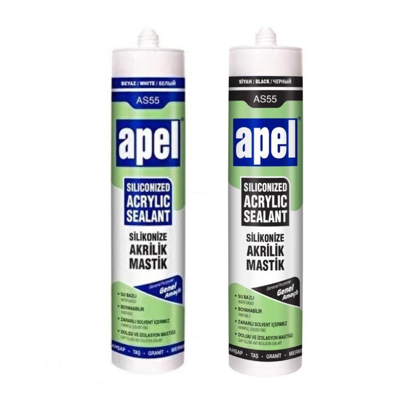 چسب درزگیر سیلیکونی سیاه و سفید اپل مدل ضد اب و کپک کد SA521 حجم 330 میلی لیتر بسته دو عددی چسب درزگیر سیلیکونی سیاه و سفید اپل مدل ضد اب و کپک کد SA521 حجم 330 میلی لیتر بسته دو عددی