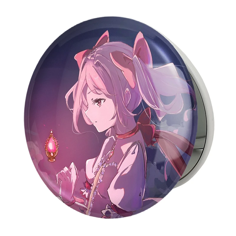 آینه جیبی خندالو طرح مادوکا کانام انیمه مادوکا مجیکا Madoka Magica مدل تاشو کد 18363 