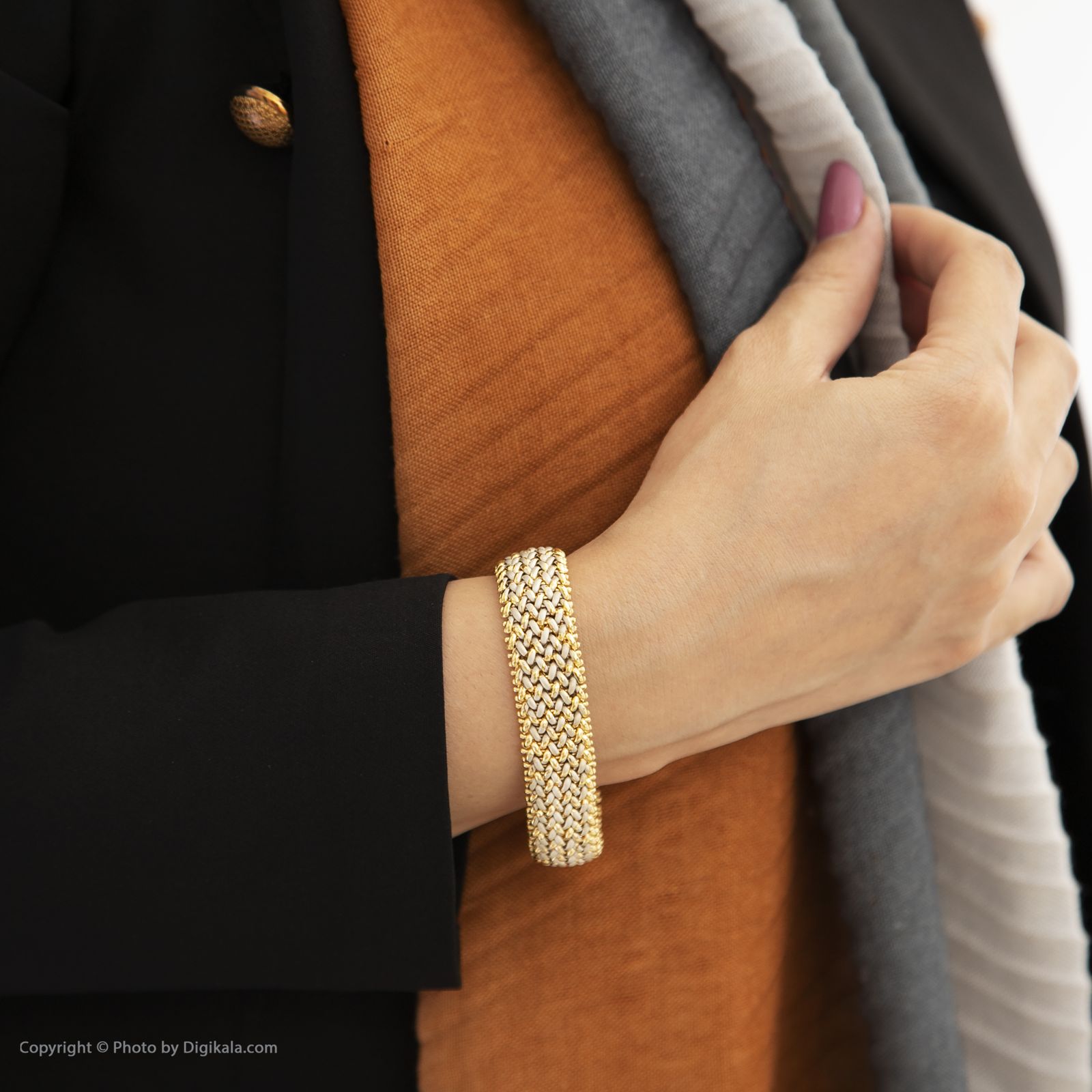 دستبند طلا 18 عیار زنانه مایا ماهک مدل MB1181 -  - 6