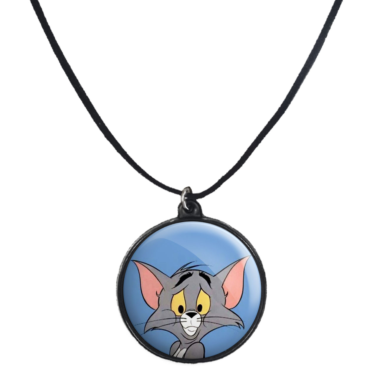 گردنبند پرمانه طرح تام و جری کد pmb.10819 مدل دو طرفه