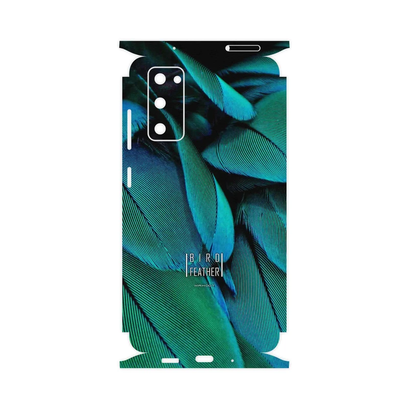 برچسب پوششی ماهوت مدل Green Feather-FullSkin مناسب برای گوشی موبایل سامسونگ Galaxy S20 FE