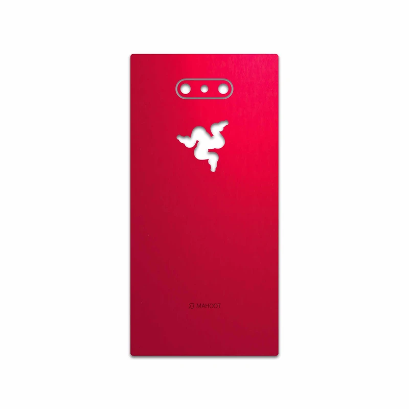 برچسب پوششی ماهوت مدل Matte-Warm-Red مناسب برای گوشی موبایل ریزر Phone 2
