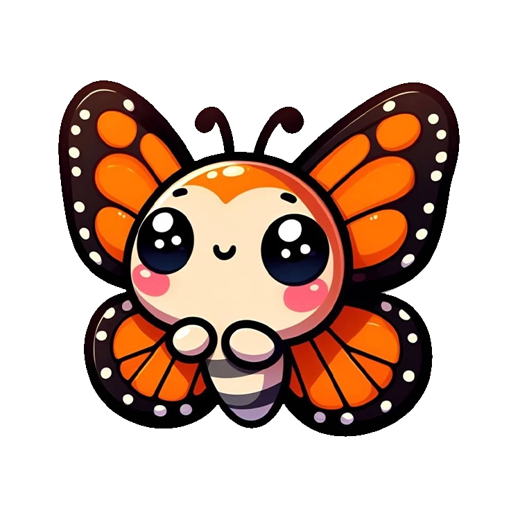 استیکر پارچه و لباس پاد آفرین مدل پروانه کد 810