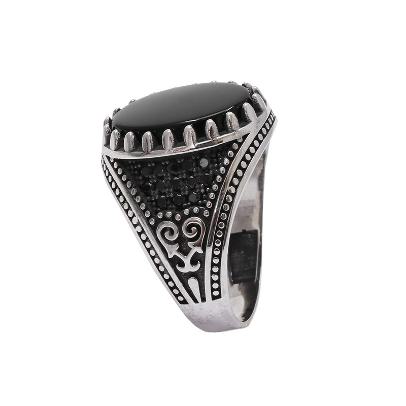 انگشتر نقره مردانه مدل GTA-781 انگشتر نقره مردانه مدل GTA-781