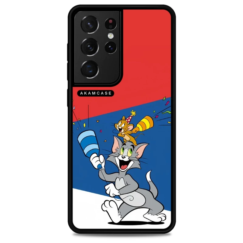 کاور آکام مدل AMC-WSGS21U-TOM & JERRY16 مناسب برای گوشی موبایل سامسونگ Galaxy S21 Ultra