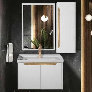 ست کابینت و روشویی مدل نیلوفر با آینه و باکس