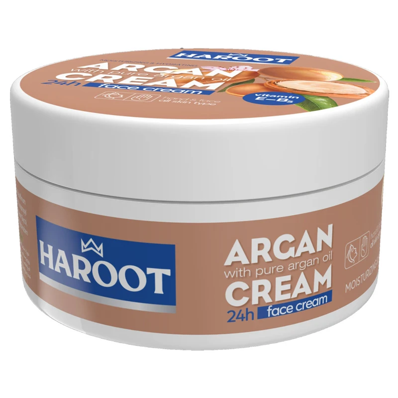 کرم مرطوب کننده دست و صورت هاروت مدل آرگان مناسب برای انواع پوست حجم 300 میلی لیتر