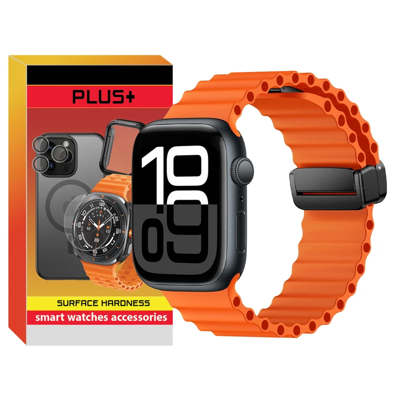 بند پلاس مدل Ocean ORG PL مناسب برای اپل واچ سری 10 46 میلی متری