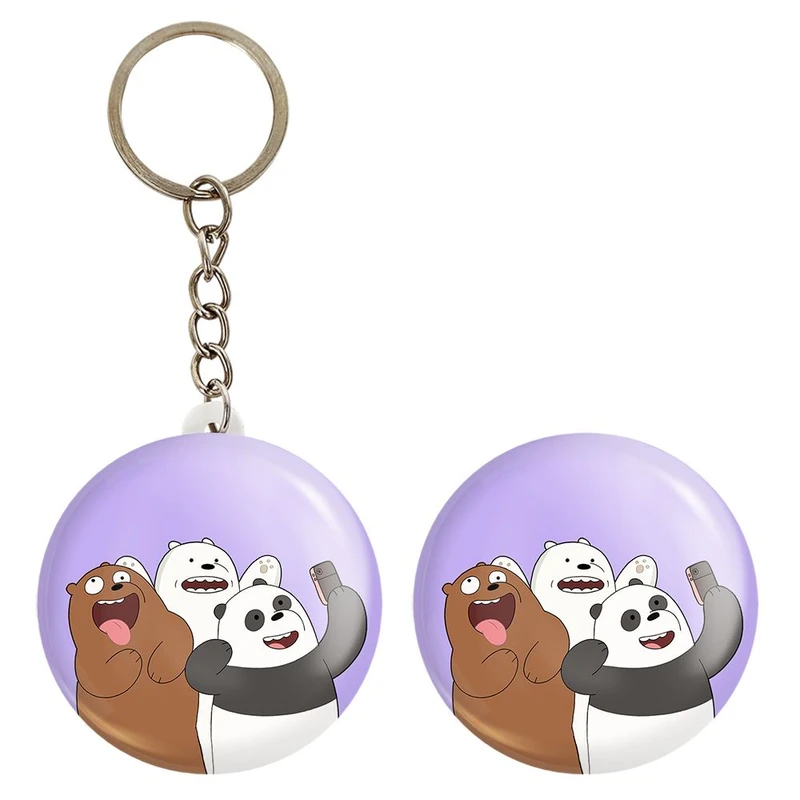 پیکسل خندالو مدل انیمیشن سه خرس کله پوک کد 27633 به همراه جاکلیدی