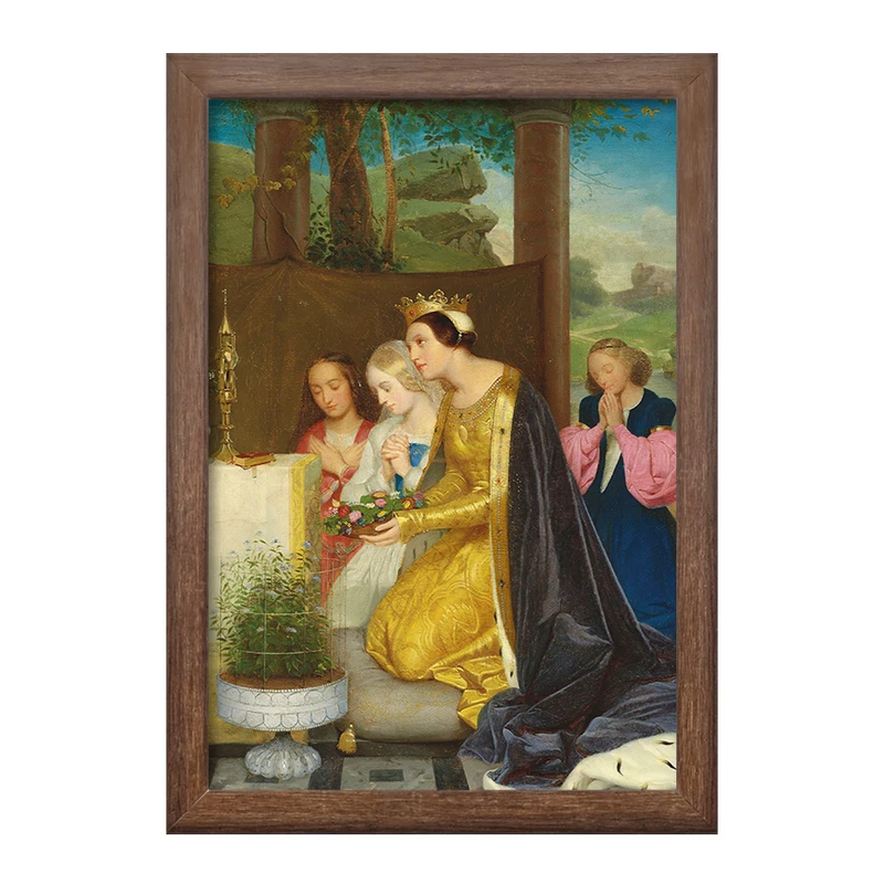 تابلو خندالو طرح نقاشی سنت آملی، رینه دی هونگری اثر پل دلاروش کد F12124