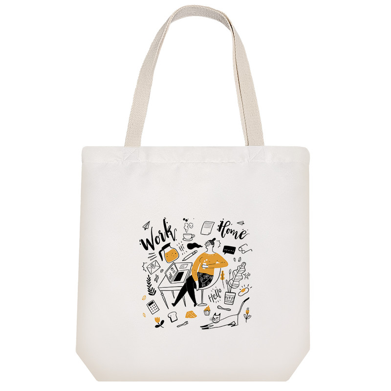 ساک خرید خندالو مدل Work time کد 1869