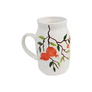 ماگ سرامیکی مدل شیرخوری طرح انار کد MG17