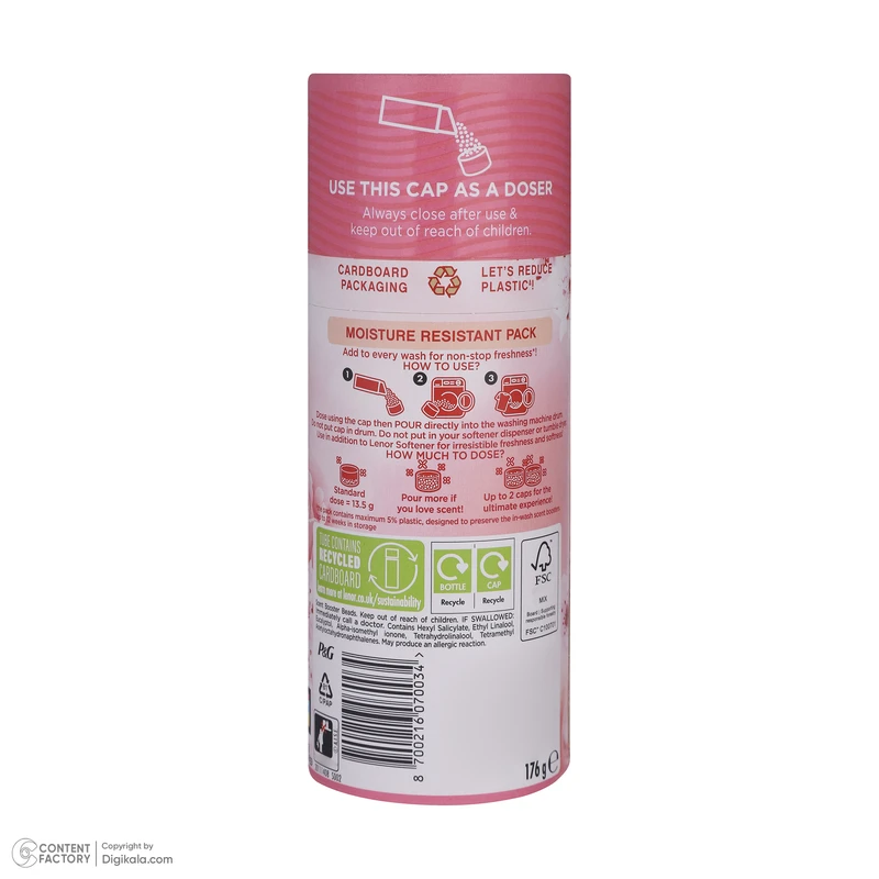 عکس شماره 4 : خوشبو کننده لباس لنور مدل cherry blossom وزن 176 گرم