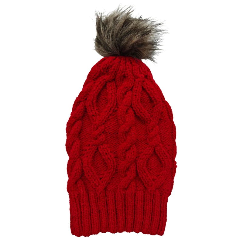 کلاه بافتنی دخترانه مدل برف‌چین کد 3