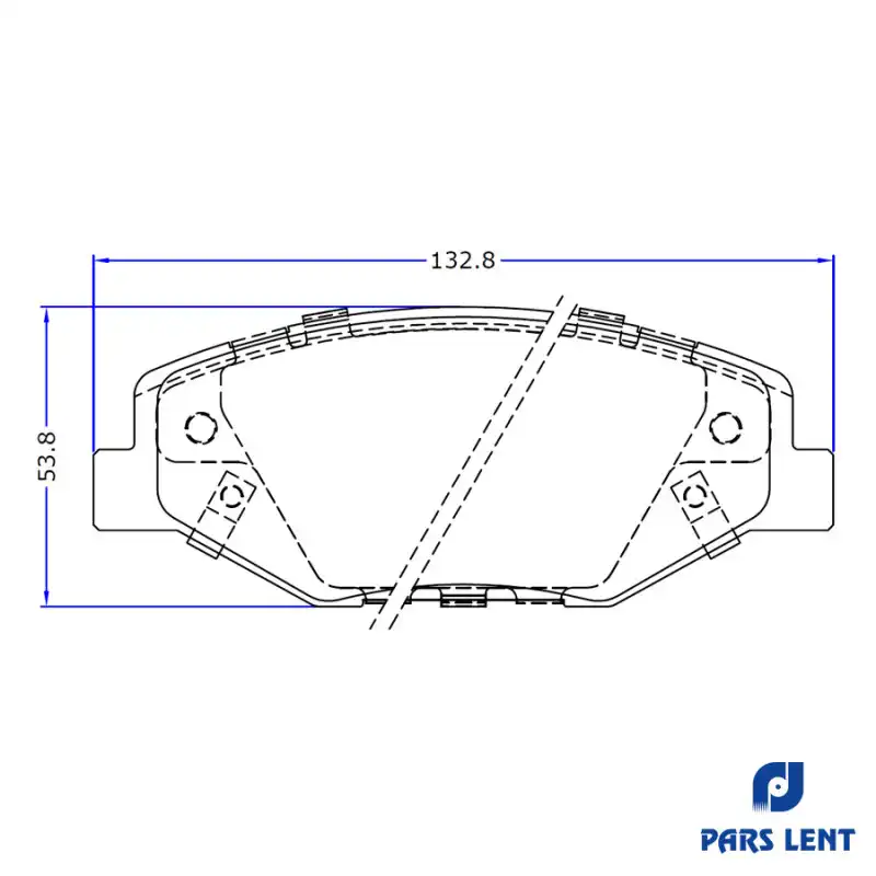 لنت ترمز جلو لنت پارس مدل 25169 مناسب برای دنا پلاس