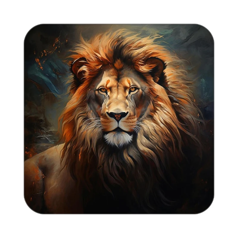 زیر لیوانی کاکتی طرح شیر مدل mp23657