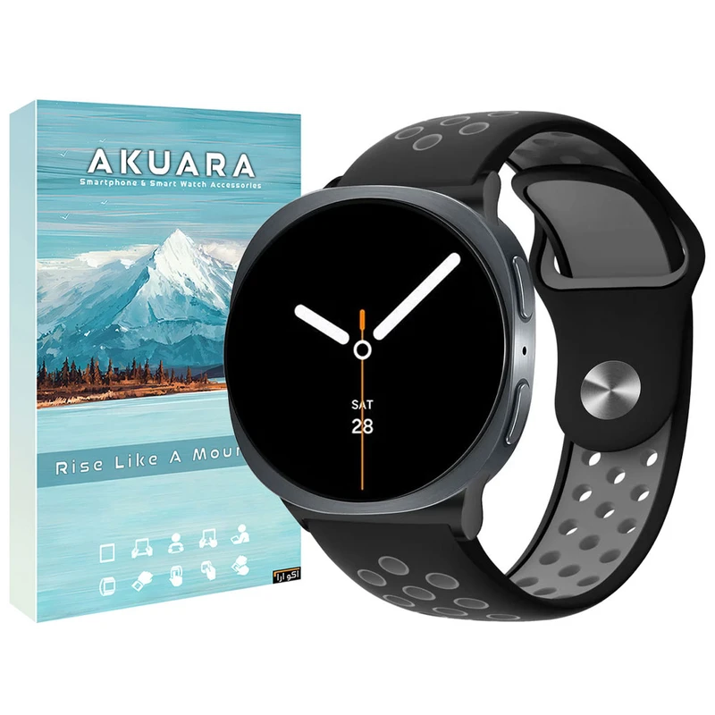 بند آکوآرا مدل NKE Silicone مناسب برای ساعت هوشمند سامسونگ Galaxy Watch 8 Classic 46mm