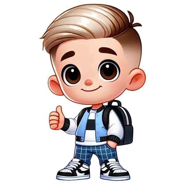 استیکر پارچه و لباس پاد آفرین طرح پسر کد 4947