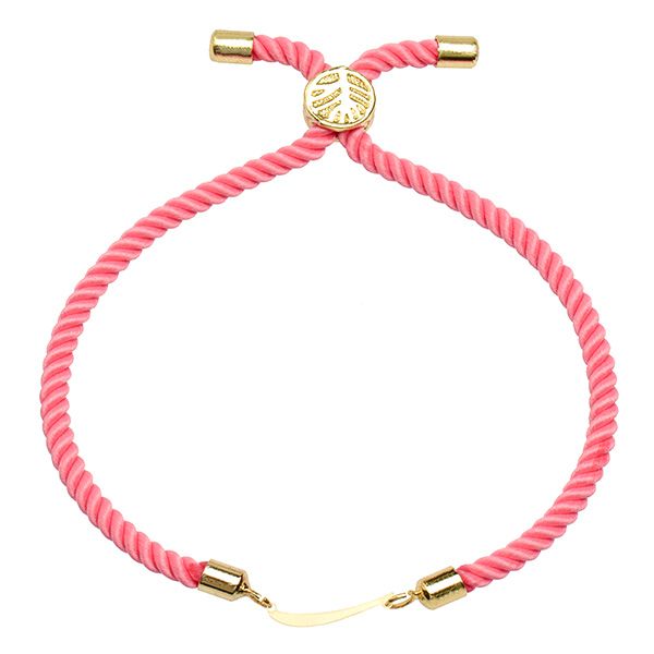 دستبند طلا 18 عیار دخترانه کرابو طرح ر مدل Krd1295