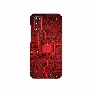 MAHOOT Red Printed Circuit Board Cover Sticker for Samsung Galaxy S20