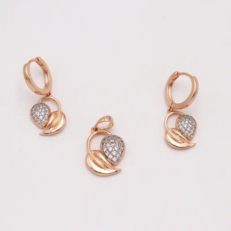 نیم ست زنانه ژوپینگ مدل شاخه و برگ کد THS-144