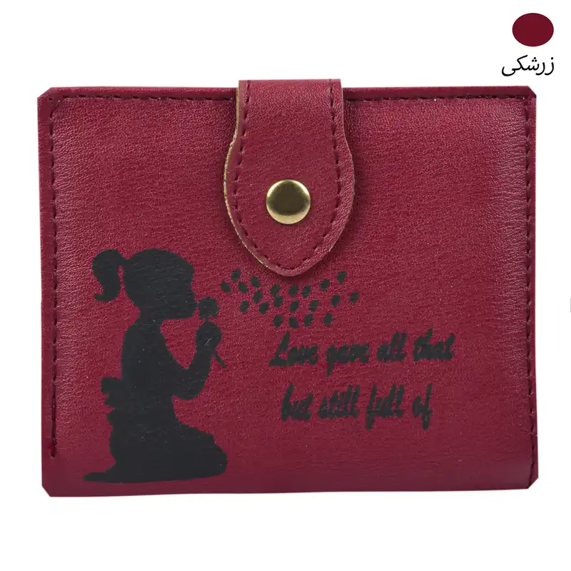 کیف پول زنانه مدل GIRL and FLOWER 8766