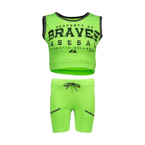 ست نیم تنه و شلوارک ورزشی زنانه مدل Braves-PH