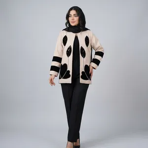 مانتو کتی زنانه مدل گلدوزی مخمل