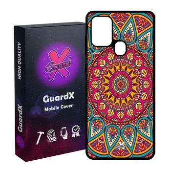 کاور گارد ایکس طرح Mandala مدل Glass10131 مناسب برای گوشی موبایل سامسونگ Galaxy A21s