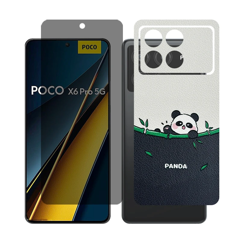 محافظ صفحه نمایش حریم شخصی گلس مدل Together مناسب برای گوشی موبایل شیائومی Poco X6 Pro به همراه برچسب پوششی