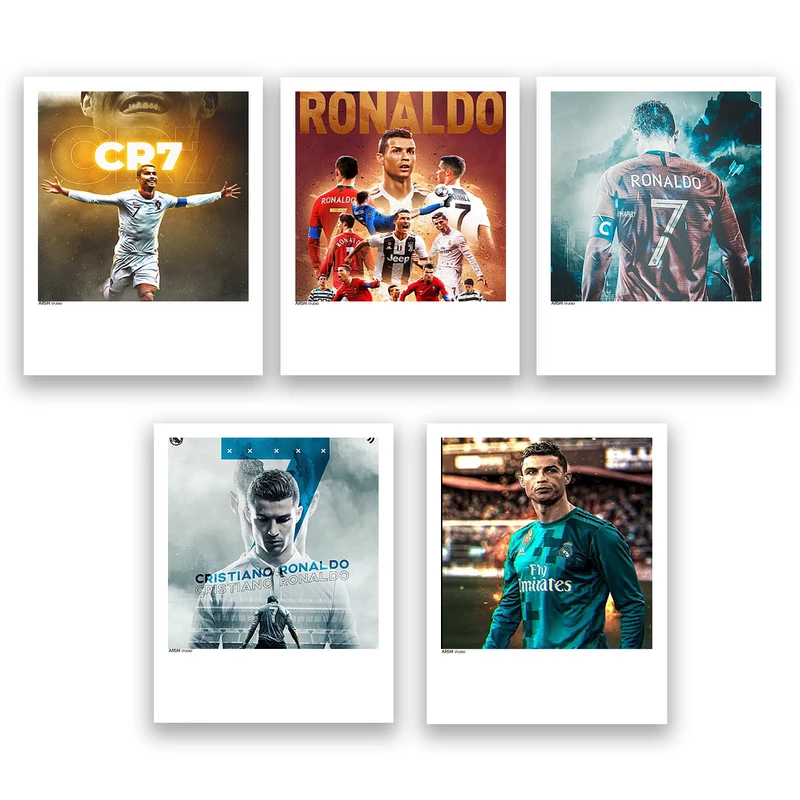 آویز تزیینی عرش مدل ورزشی کریستین رونالدو کد Asa533 مجموعه پنچ عددی