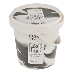 پودر دکلره گلباران مدل shine وزن 500 گرم رنگ مشکی