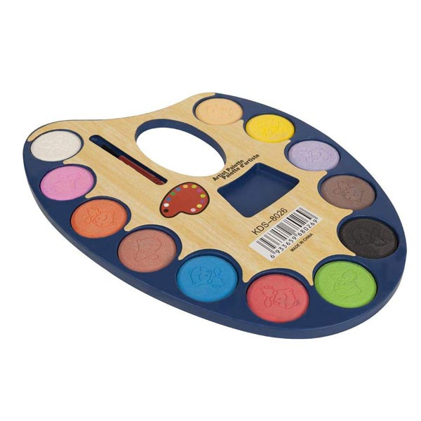 آبرنگ 12 رنگ پالتی مدل KDS_8026