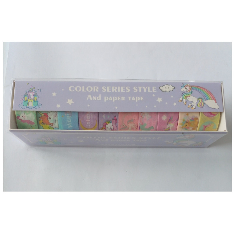 چسب نواری مدل واشی کد U90 عرض 1.5 سانتی متر مجموعه 10 عددی