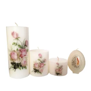 شمع دست ساز مدل box-65 بسته 4 عددی