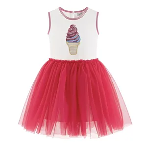 پیراهن بدون آستین یقه گرد دخترانه مدل Su9