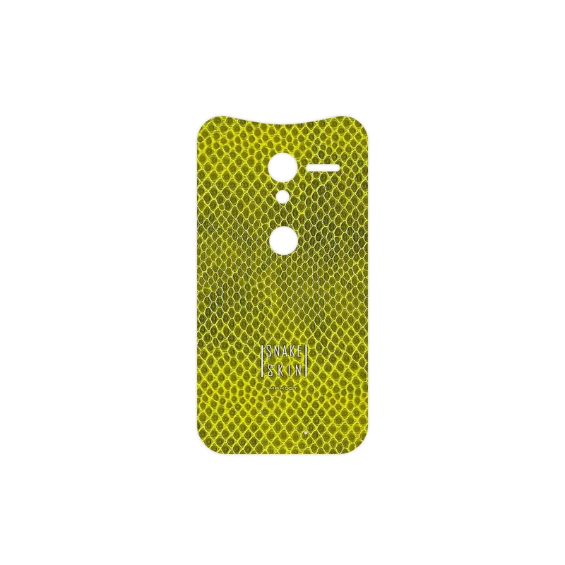 برچسب پوششی ماهوت مدل Yellow Snake Skin مناسب برای گوشی موبایل موتورولا Moto X