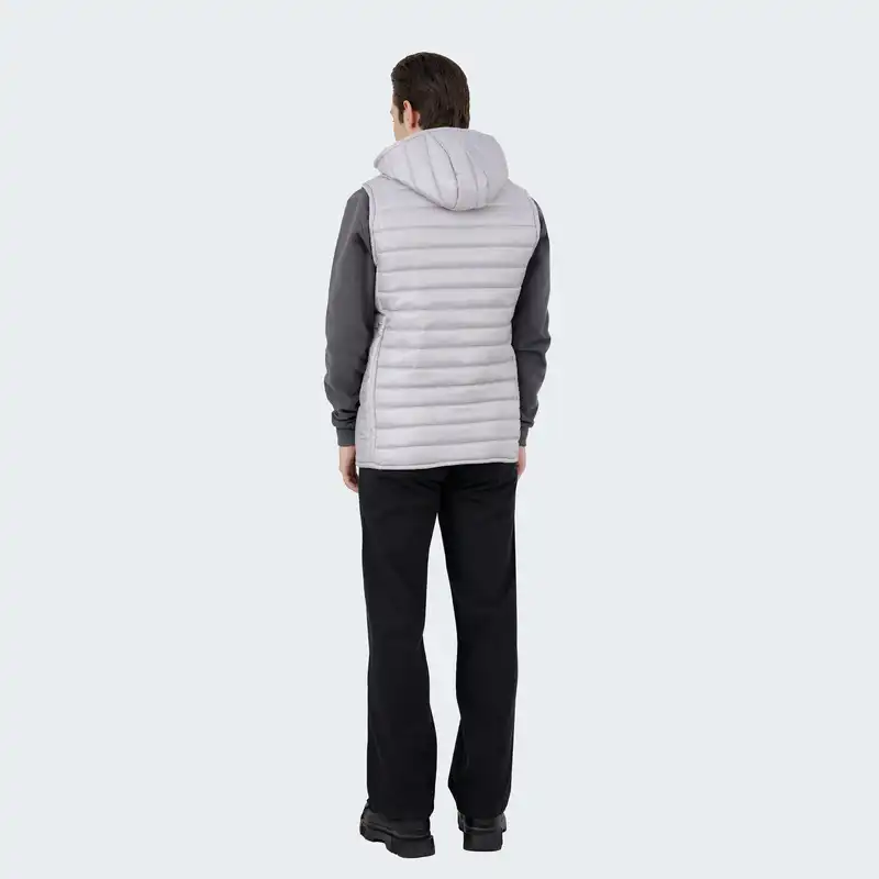 پافر مردانه پاتن جامه مدل شمعی 306021020004999 رنگ طوسی روشن