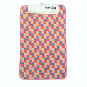 زیر پایی حمام مدل مستطیل طرح گلدار کد SM01 سایز 50*80 سانتی متر