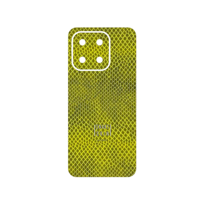 برچسب پوششی ماهوت مدل Yellow Snake Skin مناسب برای گوشی موبایل آنر X6b
