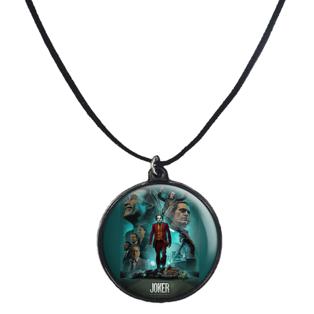 گردنبند پرمانه طرح جوکر کد pmb.5910 مدل دو طرفه