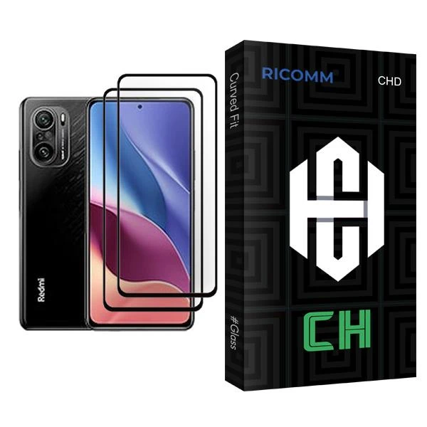 محافظ صفحه نمایش ریکام مدل CH Glass MIX002 مناسب برای گوشی موبایل شیائومی Redmi K40 Pro plus بسته دو عددی