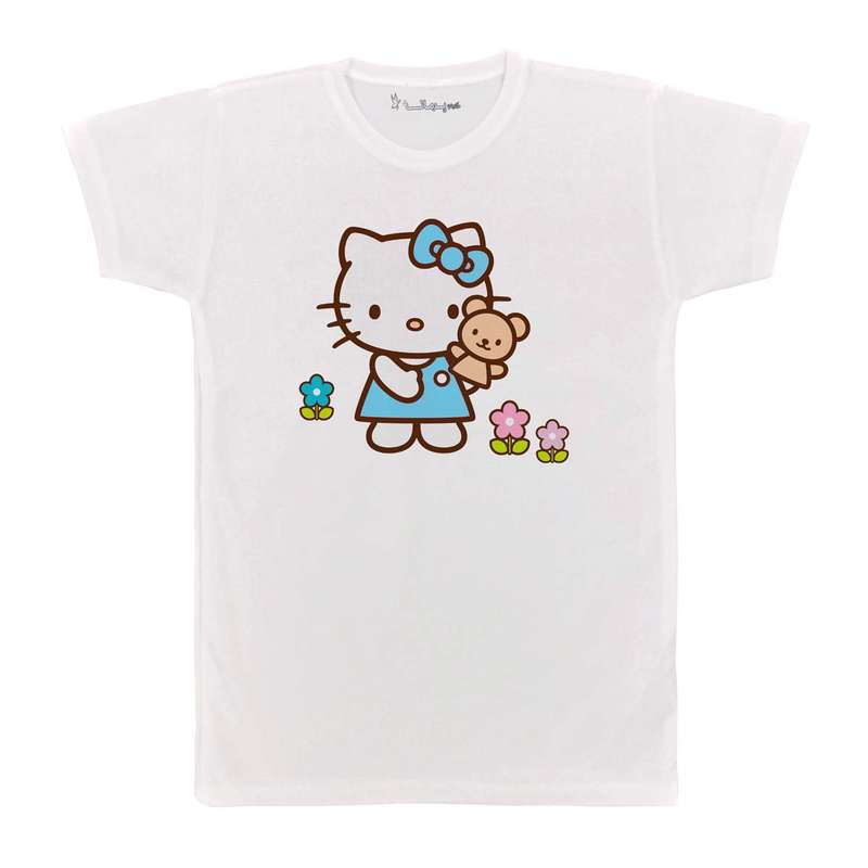 تی شرت بچگانه پرمانه طرح Kitty کد pmt.2403