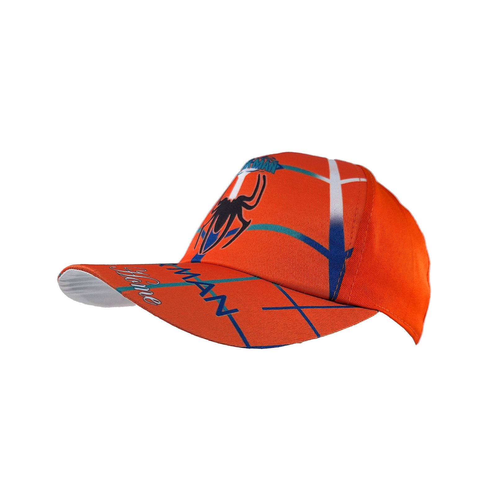 کلاه کپ پسرانه مدل مرد عنکبوتی کد 1133 رنگ نارنجی -  - 3