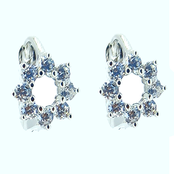 گوشواره دخترانه ژوپینگ مدل نگین کد 0467