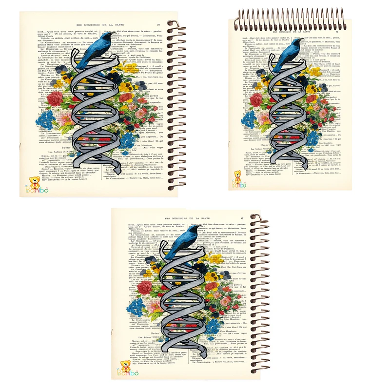 دفتر 100 برگ بانیبو مدل گل کد 2731 مجموعه 3 عددی