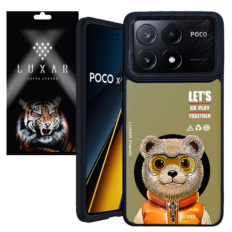 کاور لوکسار مدل Teady Bear مناسب برای گوشی موبایل شیائومی Poco X6 Pro 5G / Redmi K70E